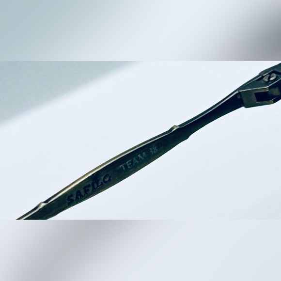 Vintage Safilo Team 38 Brown Tortoise Oval Sunglasses Frames Only - Picture 8 of 8